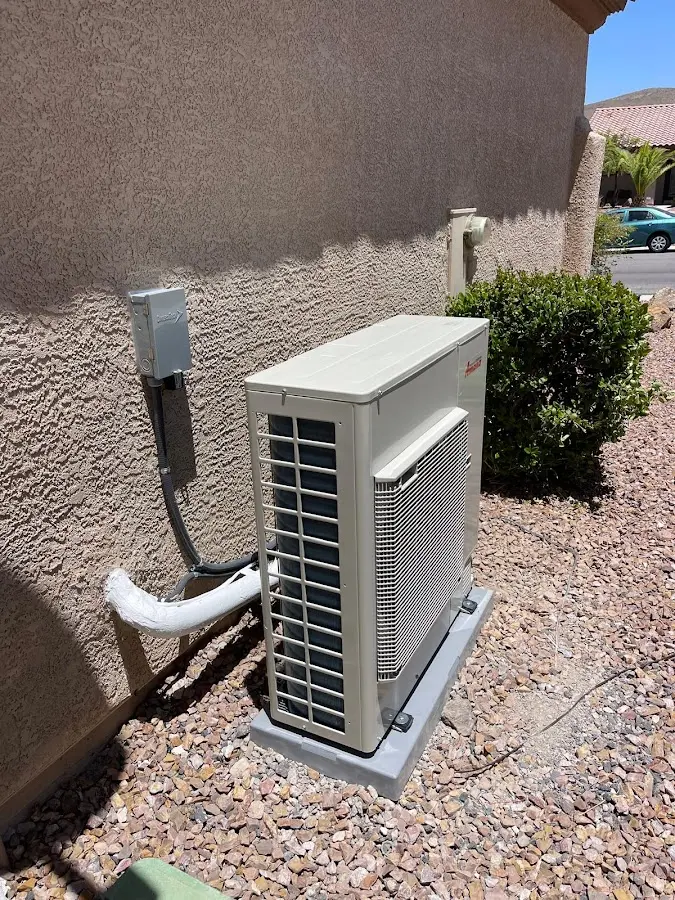 Residential air conditioning condenser unit in Berlin